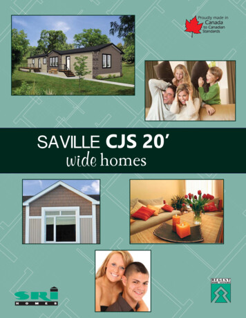 SAVILLE CJS 20' Wide - Vantage Housing