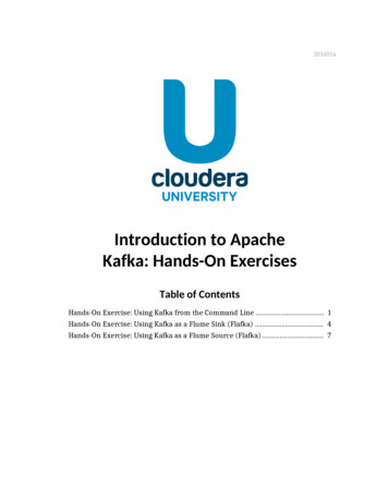 Introduction To Apache Kafka: Hands-On Exercises