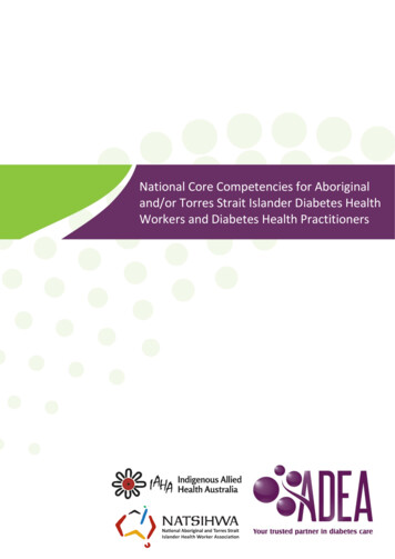National Core Competencies For Aboriginal And/or Torres Strait Islander .