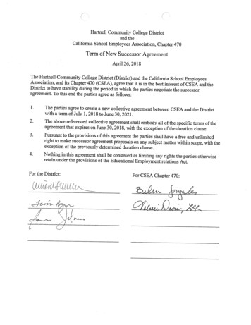 AGREEMENT HARTNELL COMMUNITY COLLEGE DISTRICT And CALIFORNIA SCHOOL .