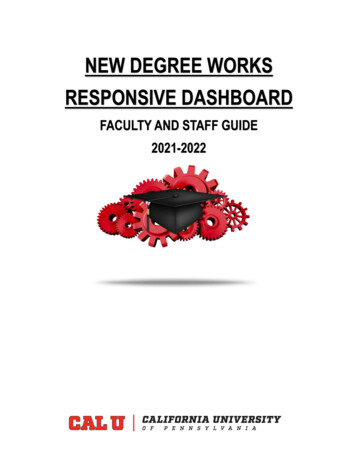 New Degree Works Responsive Dashboard