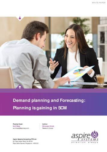 WP - Demand Planning And Forecasting - Aspire Sys