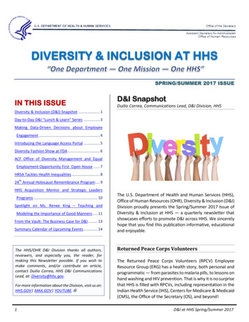 Diversity Inclusion At HHS Newsletter