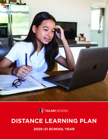 Distance Learning Plan - Iolani