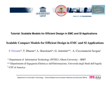 Scalable Compact Models For Efficient Design In EMC And SI Applications