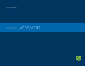 EPAY/eBILL AND PAYMENT SYSTEM - DePaul University