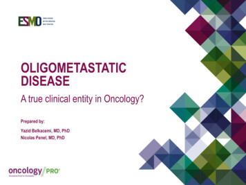 Oligometastatic Disease - ESMO