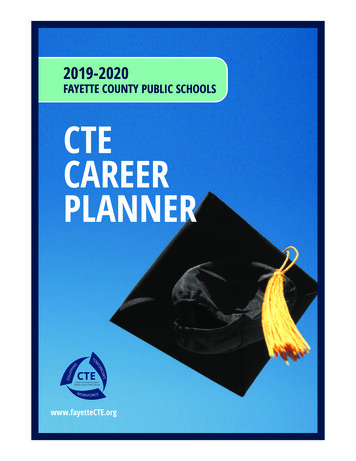 2019-2020 Fayette County Public Schools Cte Career Planner