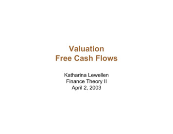 Valuation Free Cash Flows - MIT OpenCourseWare