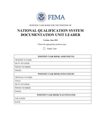 Documentation Unit Leader - FEMA