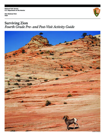 Surviving Zion Fourth Grade Pre- And Post-Visit Activity Guide