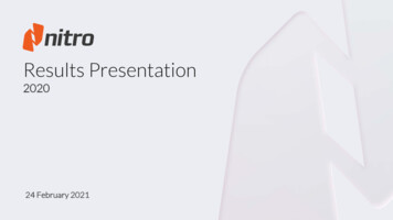 Results Presentation - Nitro