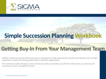 Simple Succession Planning Workbook - SIGMA Assessment Systems