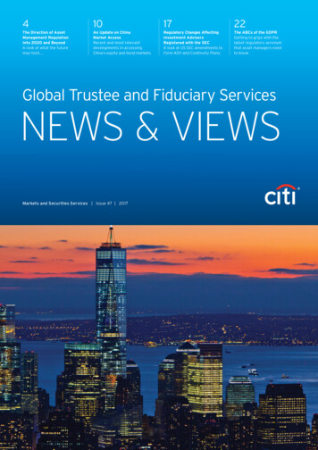 Global Trustee And Fiduciary Services NEWS & VIEWS