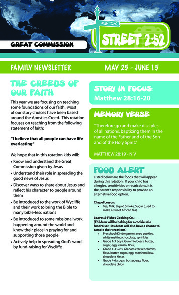 Great Commission Newsletter