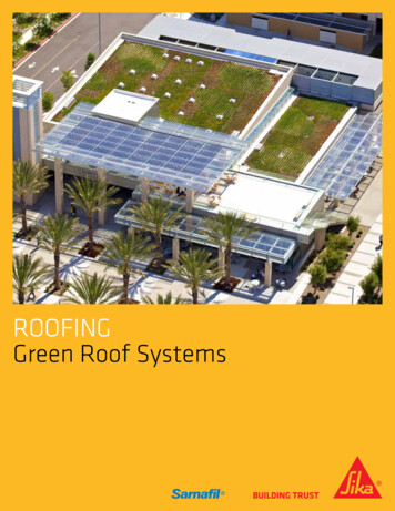 Roofing Green Roof Systems - Sika