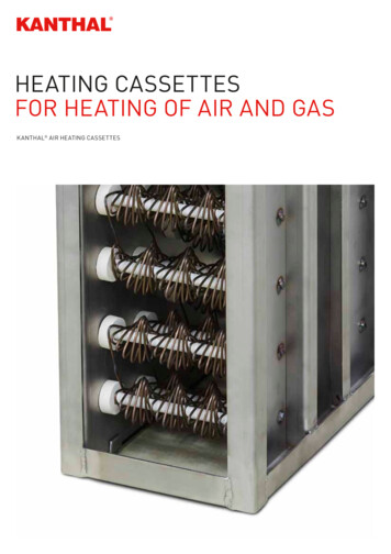 Heating Cassettes For Heating Of Air And Gas