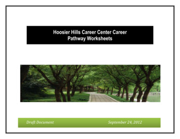 Hoosier Hills Career Center Career Pathway Worksheets - Weebly