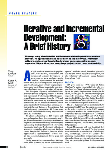 History Of Iterative Larman And Basili IEEE Computer