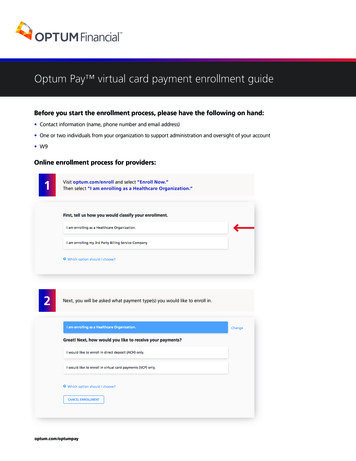 Optum Pay Virtual Card Payment Enrollment Guide - Microsoft