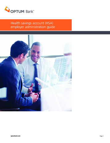 Health Savings Account (HSA) Employer Administration Guide