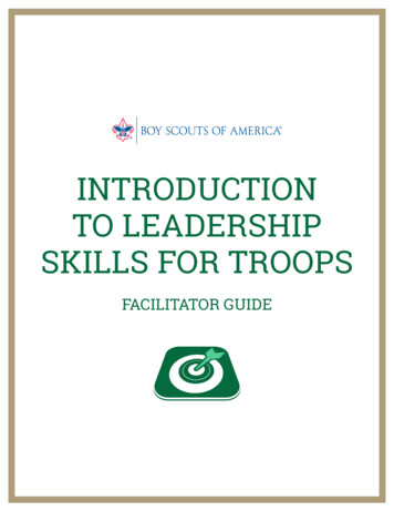 Introduction To Leadership Skills For Troops
