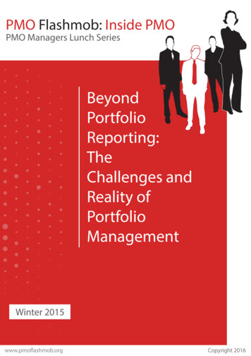 Beyond Portfolio Reporting: The Challenges And Reality Of Portfolio .