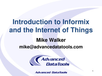 Introduction To Informix And The Internet Of Things