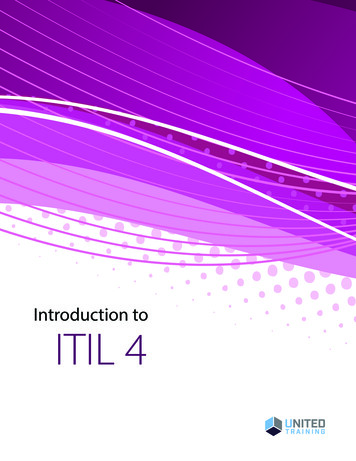 Introduction To ITIL 4 - Tableauinstitute 