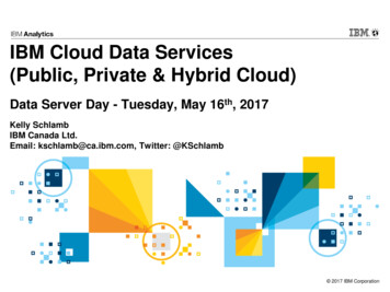 IBM Cloud Data Services (Public, Private & Hybrid Cloud)