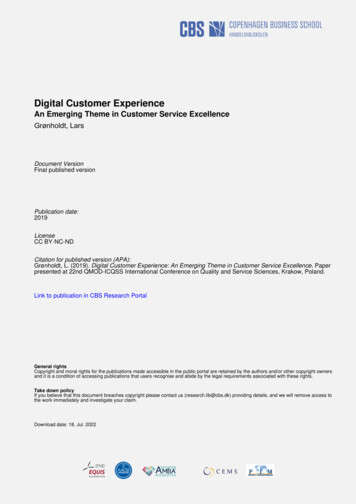 Digital Customer Experience - CBS