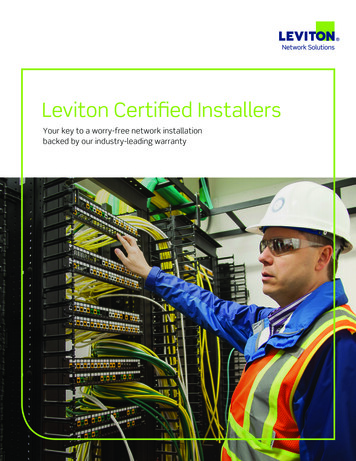 Leviton Certified Installers