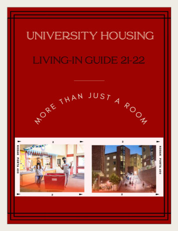 University Housing Living In Guide - CSU, Chico