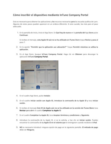 Cómo Inscribir El Dispositivo Mediante InTune Company Portal