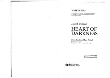 Joseph Conrad HEART OF DARKNESS - Uliege.be