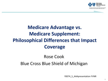 Medicare Advantage Vs. Medicare Supplement: Philosophical . - AAA1B
