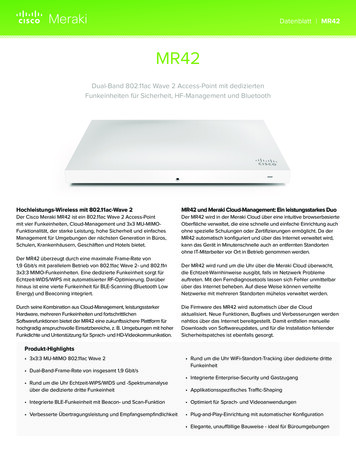 Datenblatt MR42 - Cisco Meraki