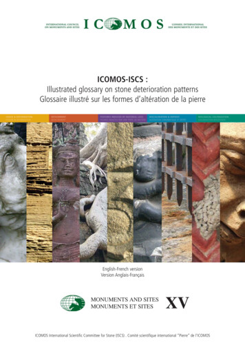 ICOMOS-ISCS : Illustrated Glossary On Stone Deterioration Patterns