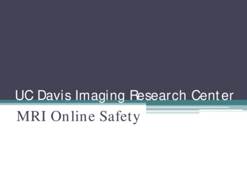 MRI Online Safety - UC Davis
