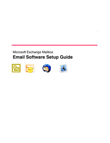 Microsoft Exchange Mailbox Email Software Setup Guide
