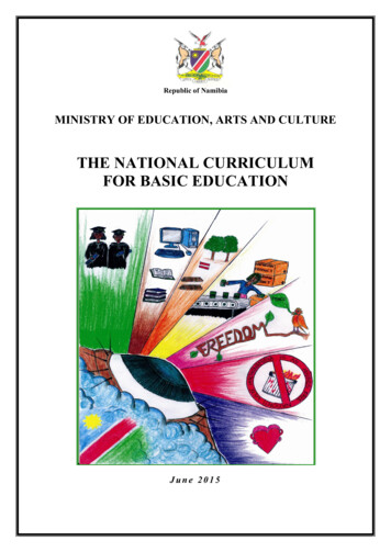 National Curriculum Basic Education June 2015