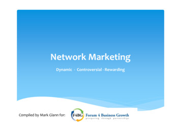 Network Marketing By Mark Glann