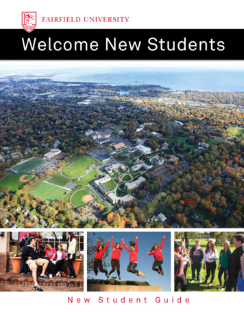 Welcome New Students - Fairfield University