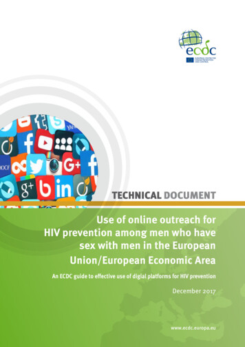 Use Of Online Outreach For HIV Prevention Among Men Who Have Sex With .