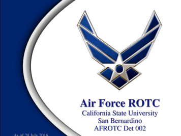 12/1/2016 Air Force ROTC - CSUSB