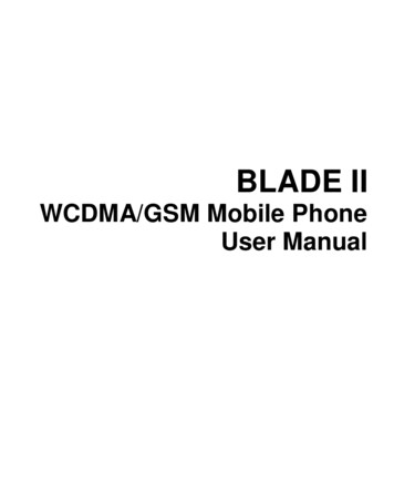 WCDMA/GSM Mobile Phone User Manual - ZTE