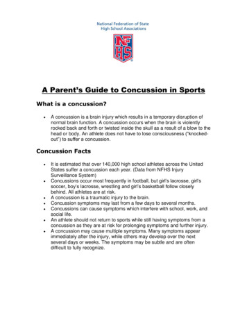 A Parents Guide To Sports Concussion - Lyndoninstitute 