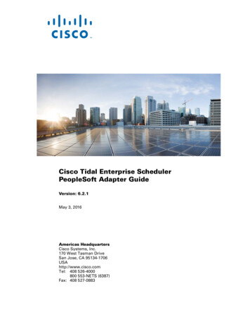 Cisco Tidal Enterprise Scheduler PeopleSoft Adapter Guide