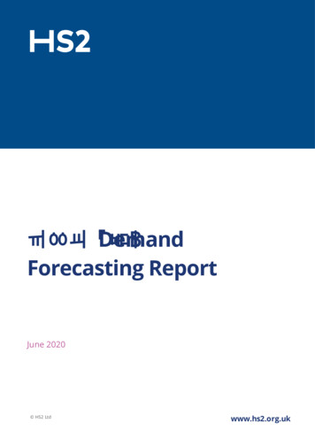 PFMv9 Demand Forecasting Report - GOV.UK
