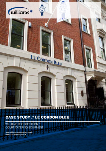 CASE STUDY // LE CORDON BLEU - Williams Refrigeration